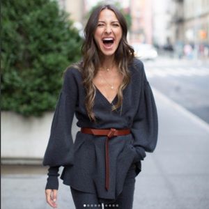 NWT Treasure & Bond x Something Navy Charcoal Wrap